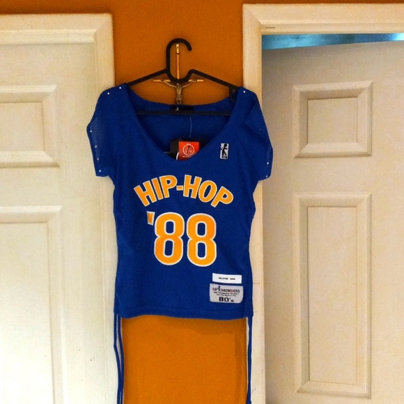 Rap Throwbacks Tops - Rap Throwbacks Vol.1 Hip Hop '88 Womens 80's Style Jersey- MC Lyte.